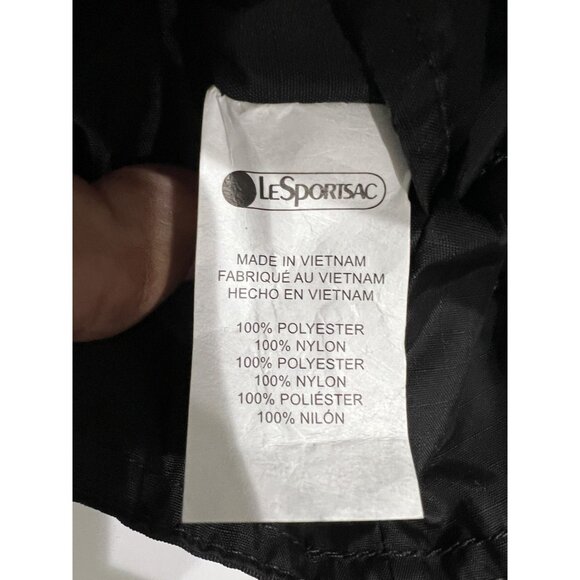 LeSportsac 2 Way Tote Bag in Deep Blue Tartan Black - Picture 8 of 8